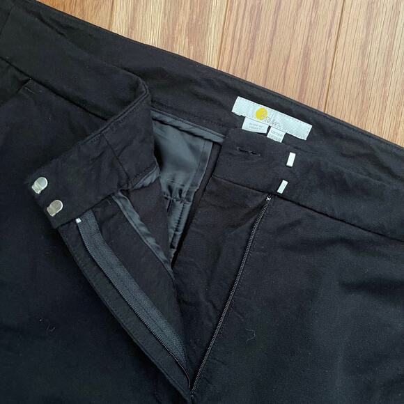 Boden Womens 14R Black Flare Leg Trousers Wide Leg Pants Retro Style - FLAWED - Picture 4 of 11